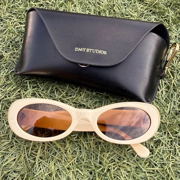 小物 DMY STUDIOS VALENTINA ivory Valentina Ivory Sunglasses — DMY Studios